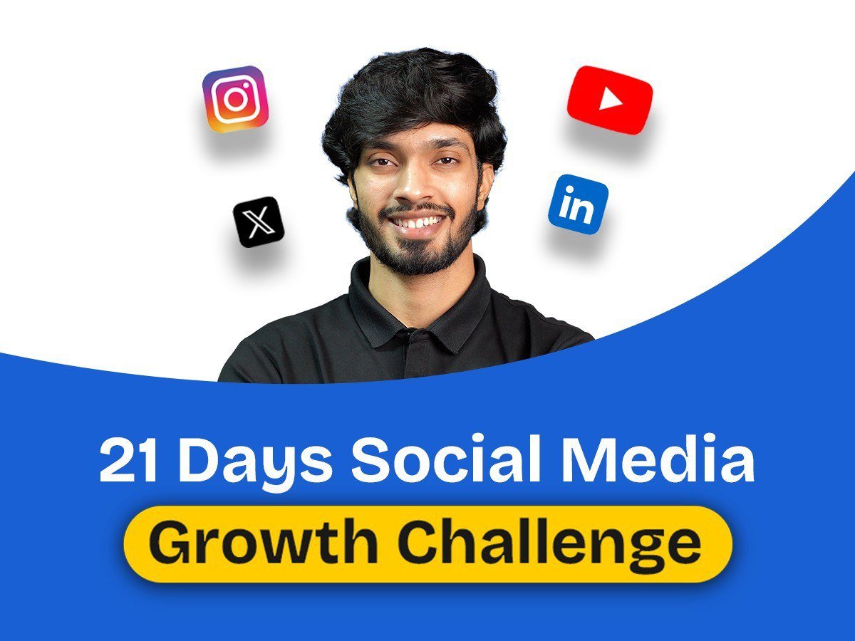 21 Days Social Media Growth Challenge by deepak dahiya